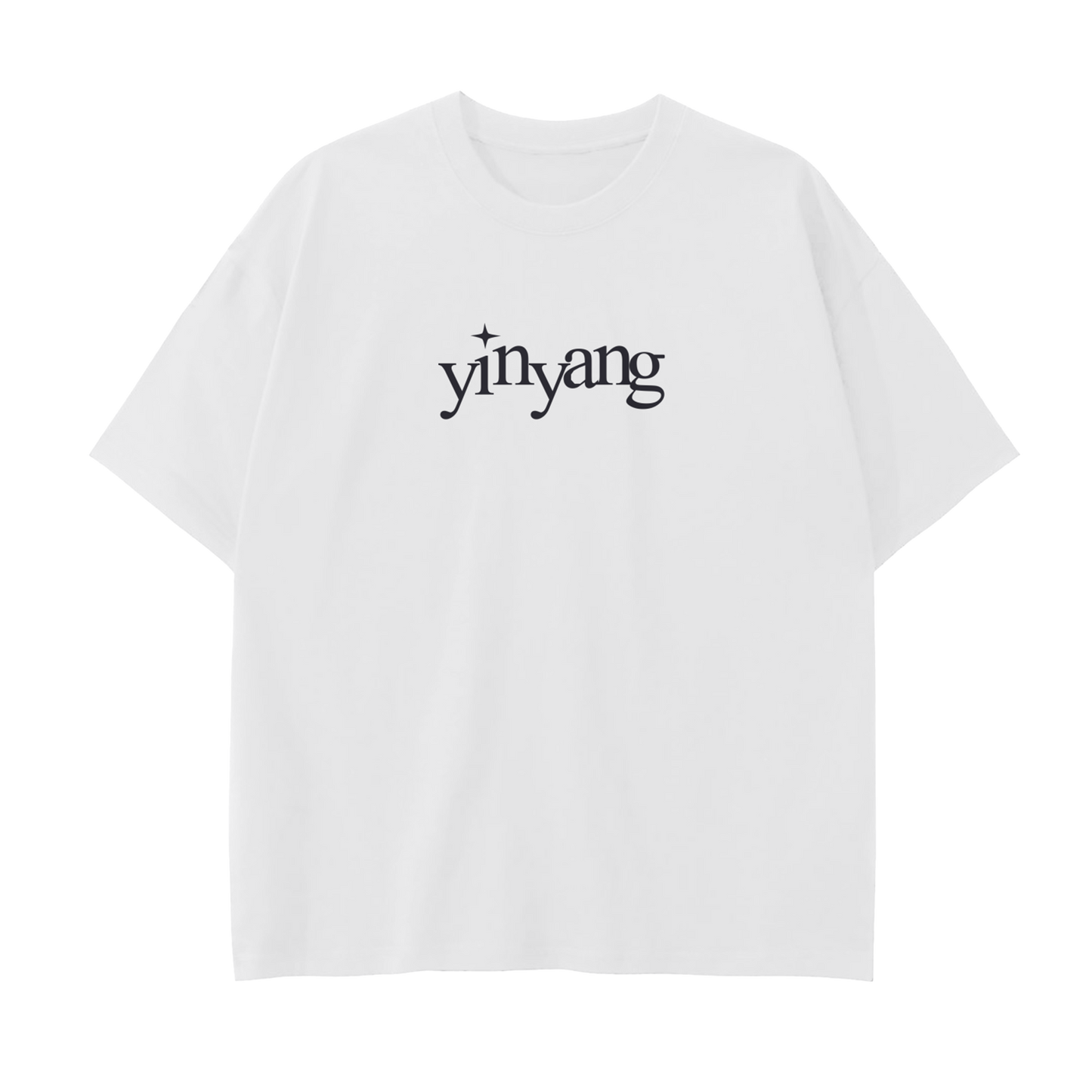 YinYang Drop Shoulder Tee (Angelic White)